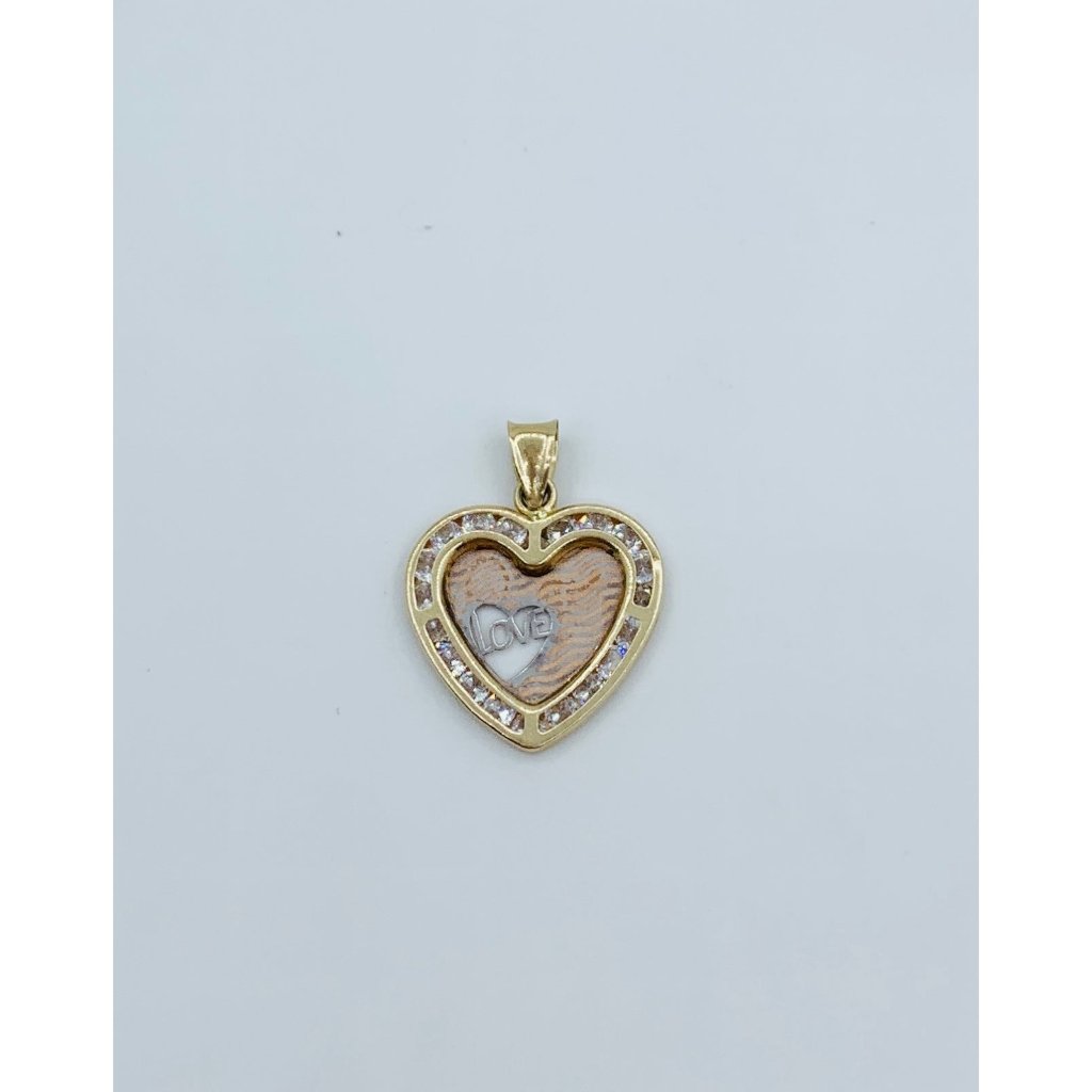 10k Gold Pendant Love Heart